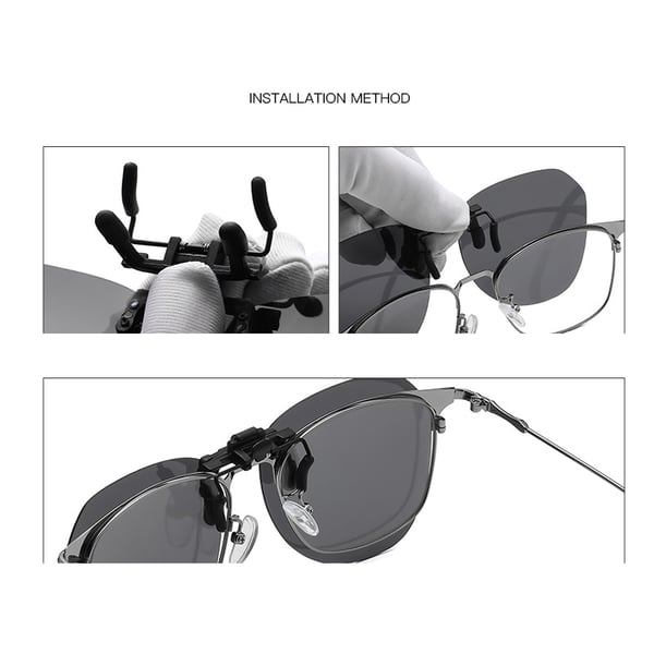 Polariserte Clip-on Solbriller med Etui Brown