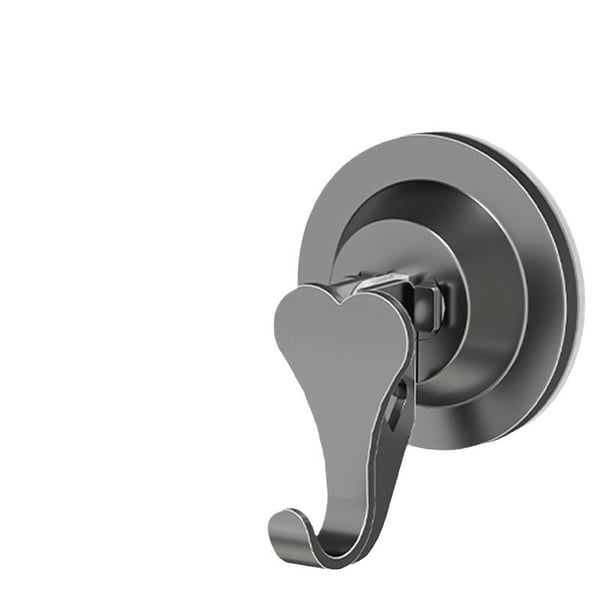 Starka sugkoppskrokar - Set om 3 Grey