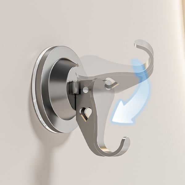 Starka sugkoppskrokar - Set om 3 Grey