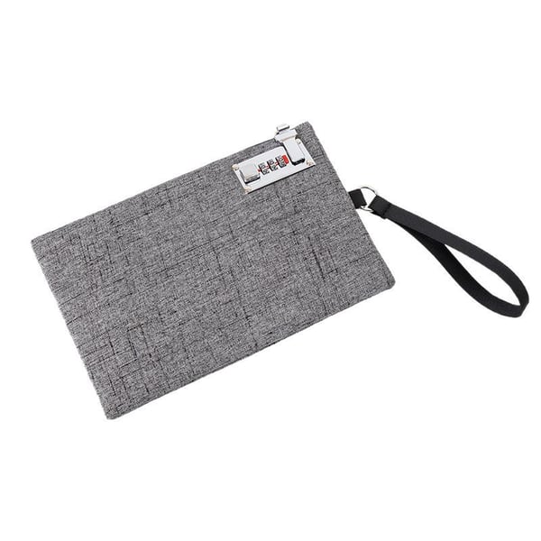 Sikker RFID-blokkerende reisedokumentorganisator Grey