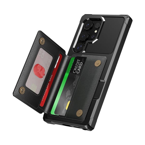 Elegant svart deksel til Samsung S24 Ultra - Magnetisk og beskyttende