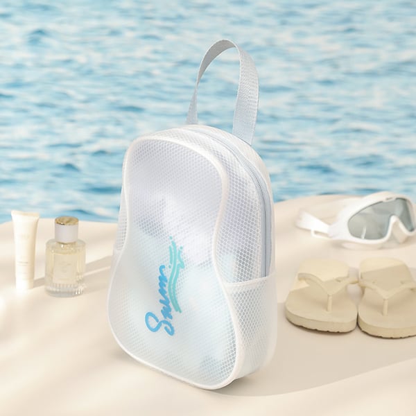 Kuiva-märkäerottelu uimakassi PVC-pesukassi urheilukassi White