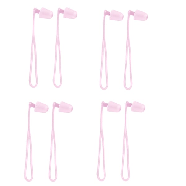 Turvallinen ja kätevä: 073 kaulanauhalla varustetut korvatulpat - 4 paria Pink