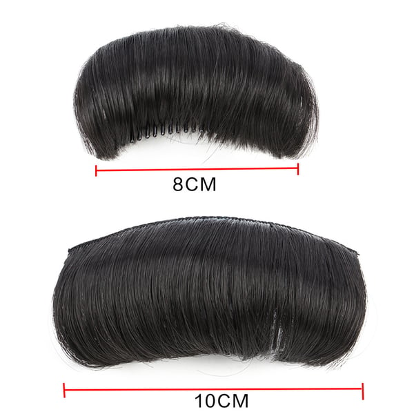 10 cm Naturlig Hårpute - Volumgivende Innsettingskam Black