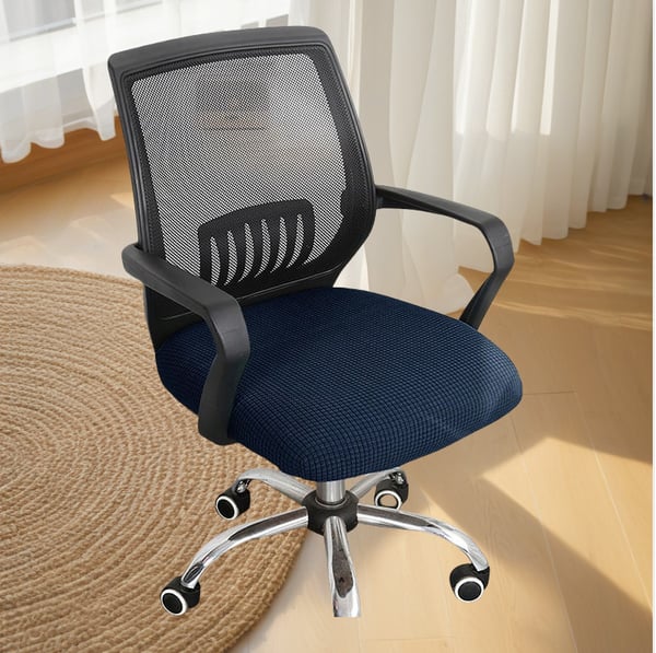 Kontorstolebetræk DarkBlue S