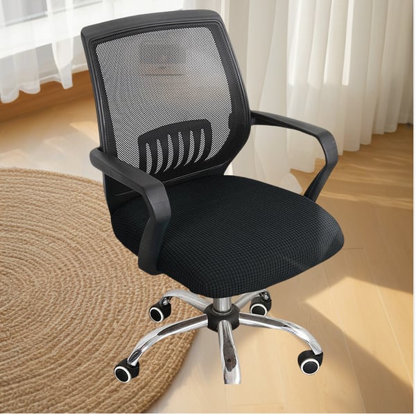 Kontorstolebetræk Black L
