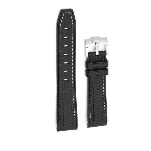 20 mm:n kumikellon ranneke Omega x Swatch -kelloon Black&White