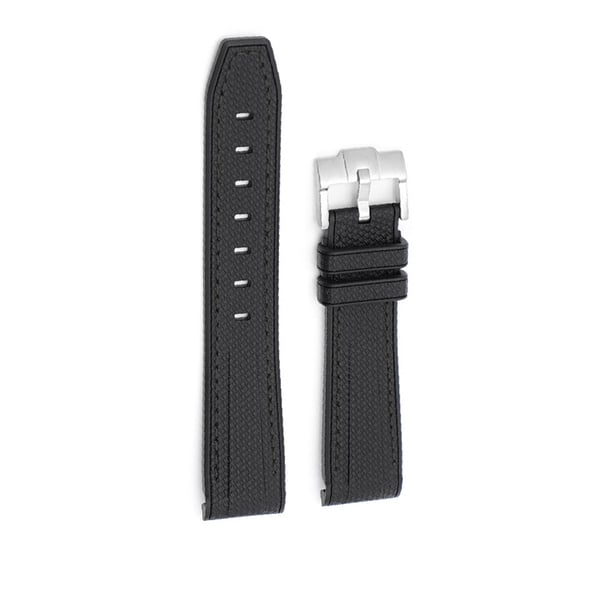 20 mm gummirem til Omega x Swatch Black