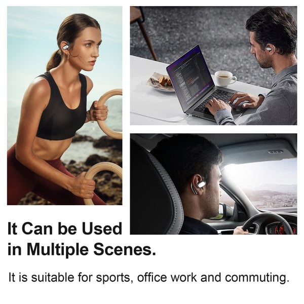 SP39 Sähköpinnoitetut Bluetooth-kuulokkeet - Avokorvamalli Black