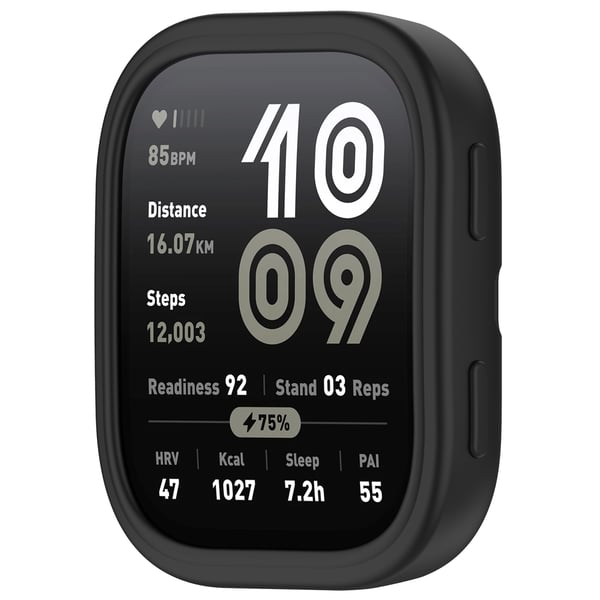 Silikonbeskyttelsesetui for Amazfit Bip 6 (A2435) Black