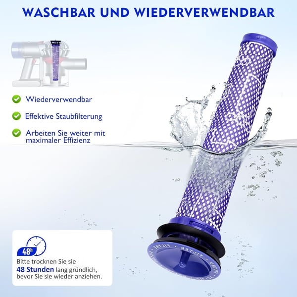 Dyson V8 -pölysäiliön säiliö suodattimen vaihdolla