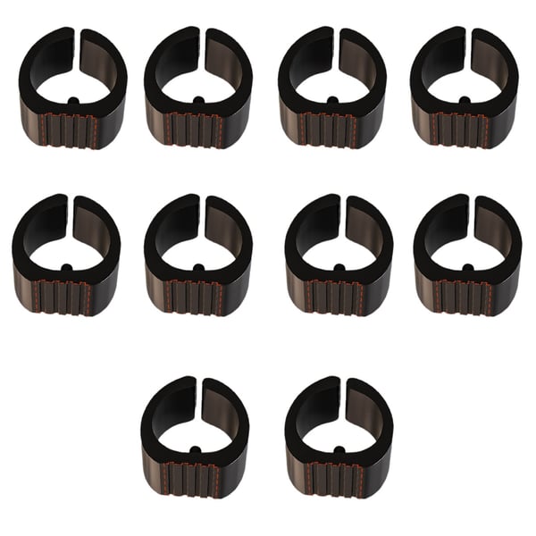 10-pak bueformede møbelbenspuder Black L