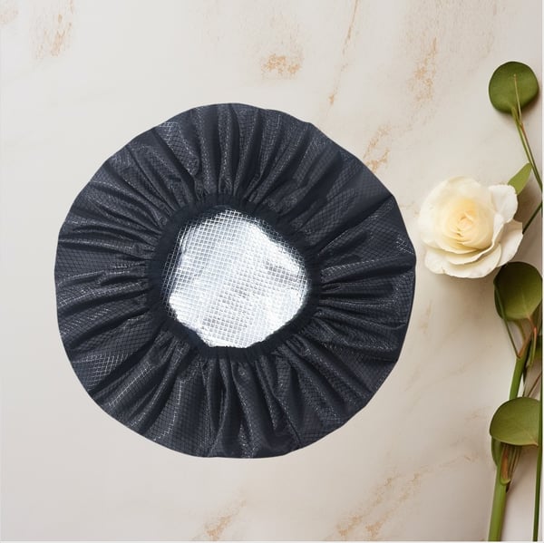 Itselämmittävä hiusnaamiohattu - Johdoton ja kätevä spa Black