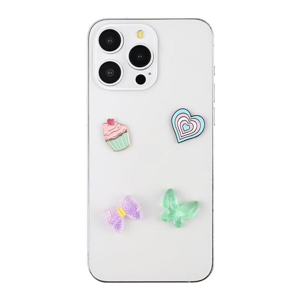 Charms Pimp Your Phone Metall og Plast 4stk