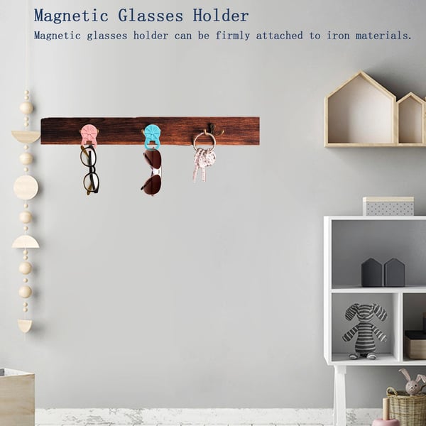 Magneettinen lasipidike klipsi vaatteille White