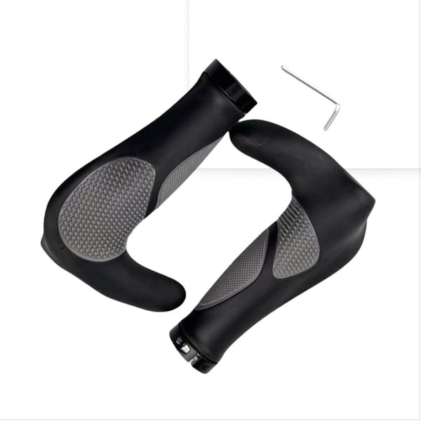Ergonomiset kumiset ohjaustangon kahvat MTB:hen, bar endseillä