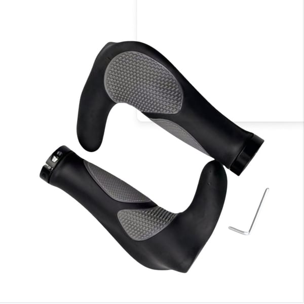 Ergonomiset kumiset ohjaustangon kahvat MTB:hen, bar endseillä