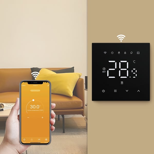 Smart WiFi Termostat for Elektrisk Gulvvarme