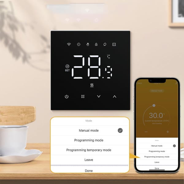 Smart WiFi Termostat for Elektrisk Gulvvarme