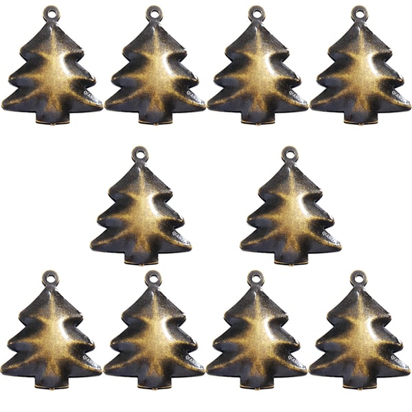 DIY Retro Bells - Store 38x46mm juletreklokker (10-pakning)