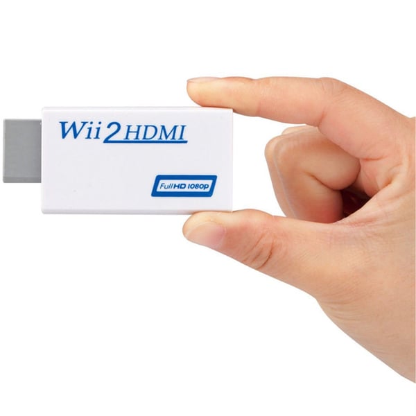 Nintendo Wii til HDMI-omformer - full HD 1080p White