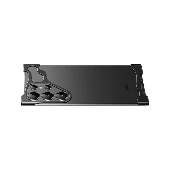 Unikt metallrammedeksel + linsefilm for Samsung S23 Ultra