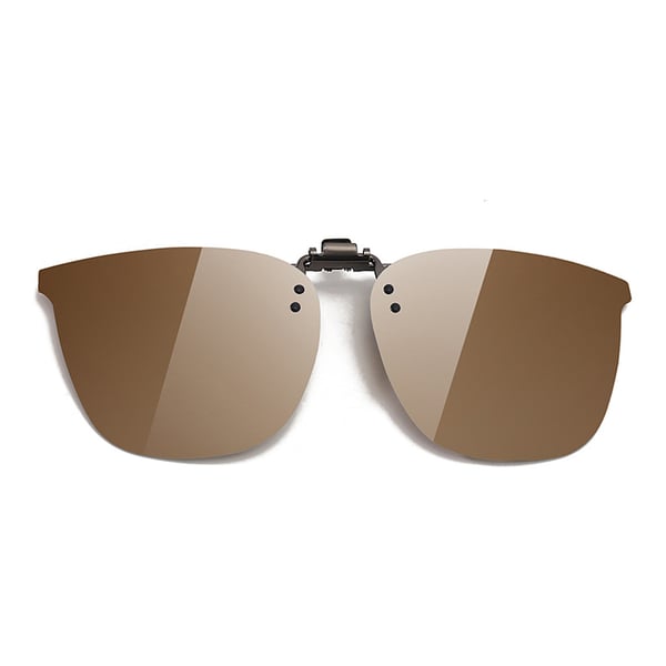 Polariserte Clip-on Solbriller - for Kjøring & Utendørs Brown