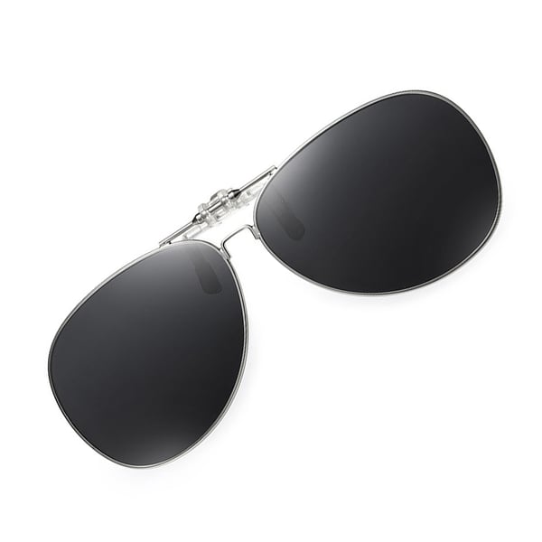 Clip-on solbriller - Polariserede kørebriller Black+Grey
