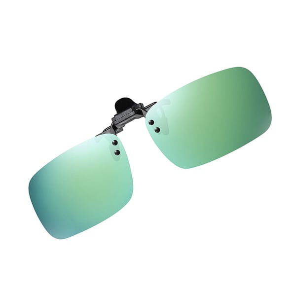 Polariserede Clip-on Solbriller - Medium Størrelse Spejl Green