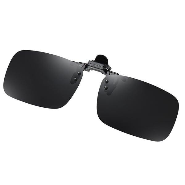 Polariserede Clip-on Solbriller - Medium Størrelse Spejl Black