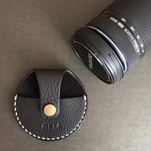 Beskyttelsesetui for kameralinsedeksel for Canon Black L