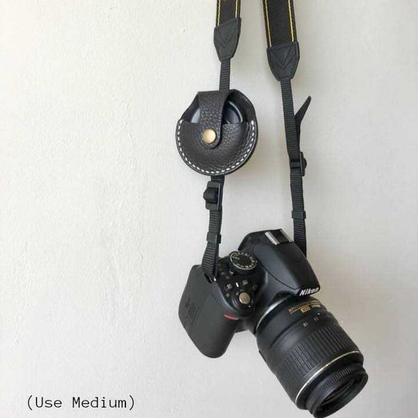 Beskyttelsesetui for kameralinsedeksel for Canon Black L