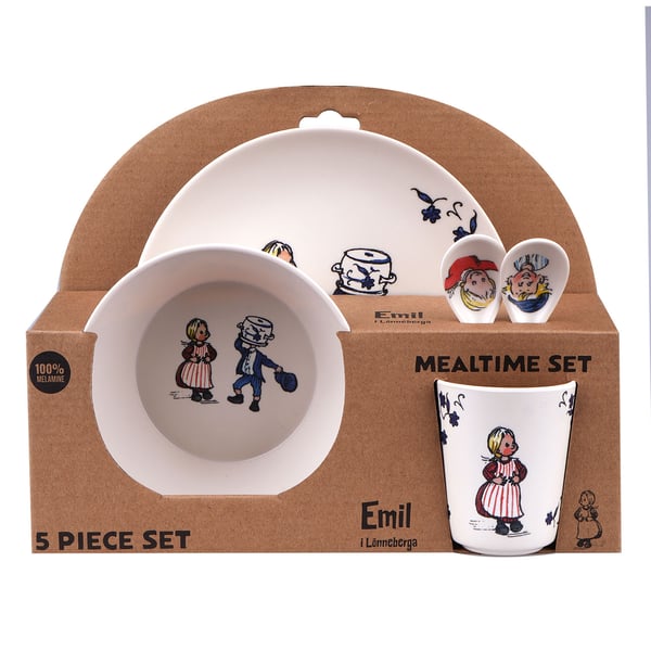 Måltidsett 5 Pcs Emil fra Lønneberget