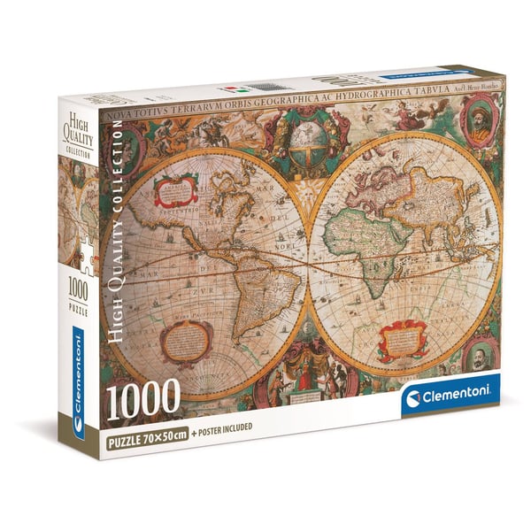 Puslespill 1000 Pcs CB High Quality Collection Old Map