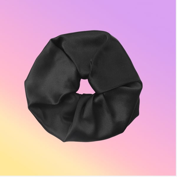 19 Momme 9cm Silke Hårkrumpe - Mildt Hårtilbehør Black