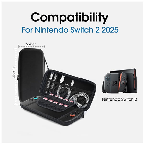 Suojaava kantolaukku Switch2-konsolille