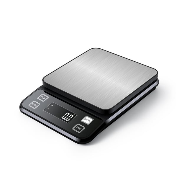 Digital kjøkkenvekt, vanntett 3kg/0.1g