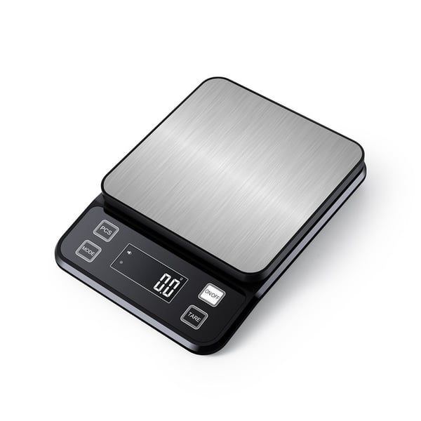 Digital kjøkkenvekt, vanntett 3kg/0.1g