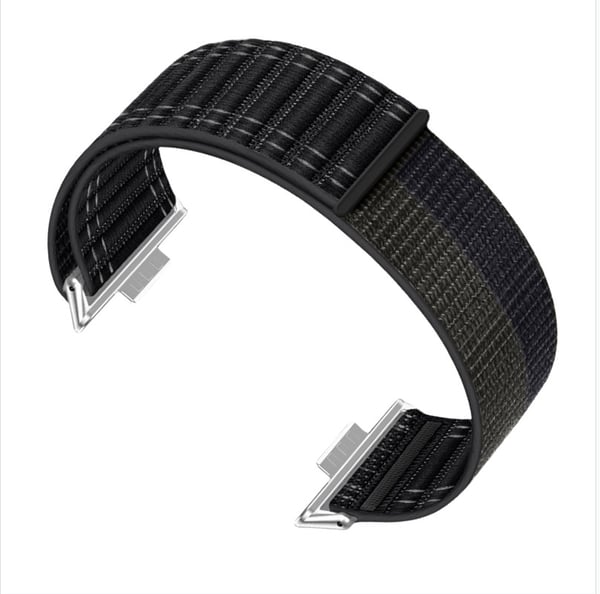Stilig bølgemønster nylonrem til Huawei Watch Fit 4 Pro Black