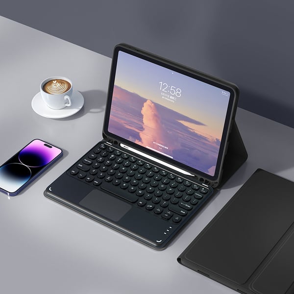 Bluetooth-tastaturcover til Galaxy Tab S7 FE Black