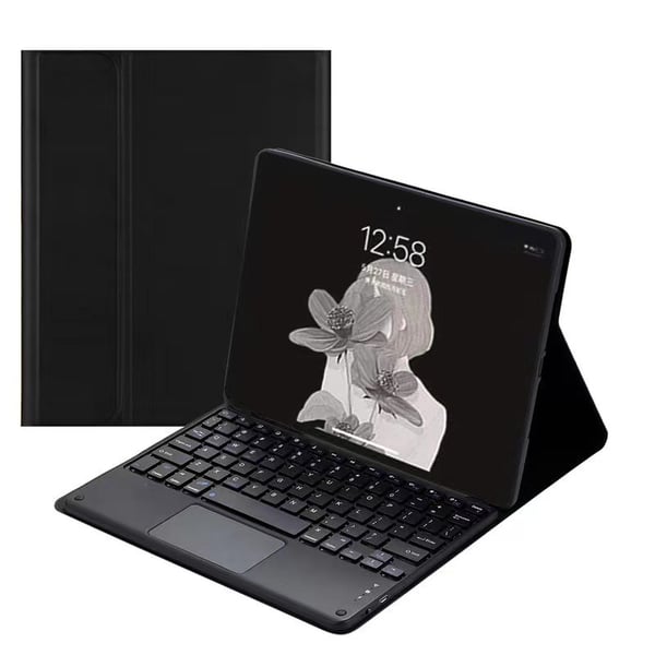 Svart Bluetooth-tastaturdeksel for Lenovo M10 Plus 10.6"