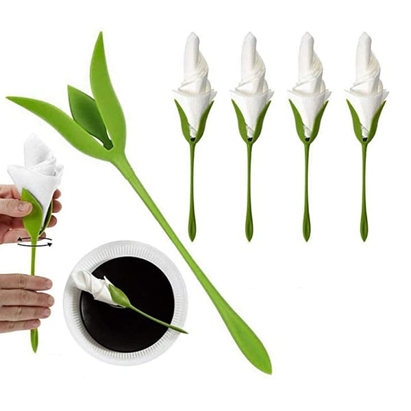 Elegante serviettringer for bordkunst for kreativ dekor