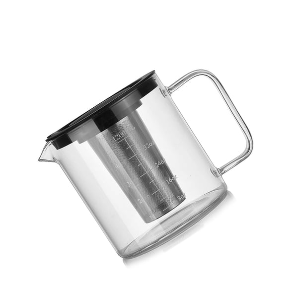 1200ML Straight Body Glas Cold Brew Kaffemaskine