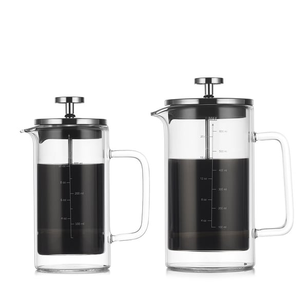 600ML Dobbelvegg French Press