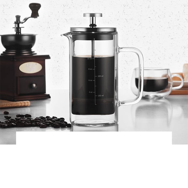 600ML Dobbelvegg French Press