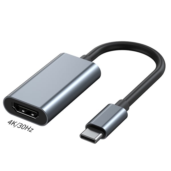 4K30Hz USB-C til HDMI-adapter - Kompakt og Kraftig