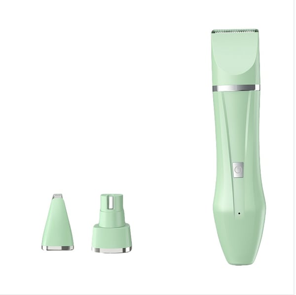 3-i-1 Pet Grooming Clipper: Full Body, Paw & Nail Care Green