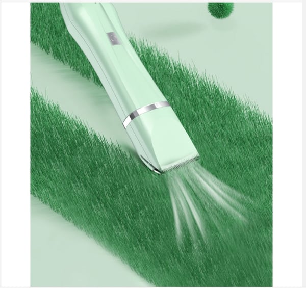 3-i-1 Pet Grooming Clipper: Full Body, Paw & Nail Care Green