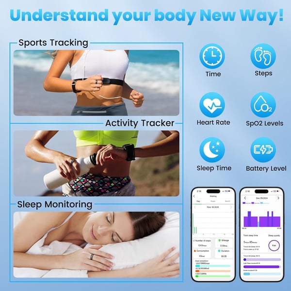 Smart Ring: Din ultimative sundheds- og fitnesstracker Black 10