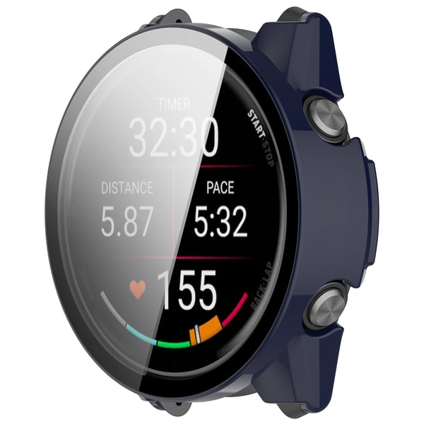 Kompatibel med Garmin Forerunner 570-deksel - Integrert skall Blue 47 mm